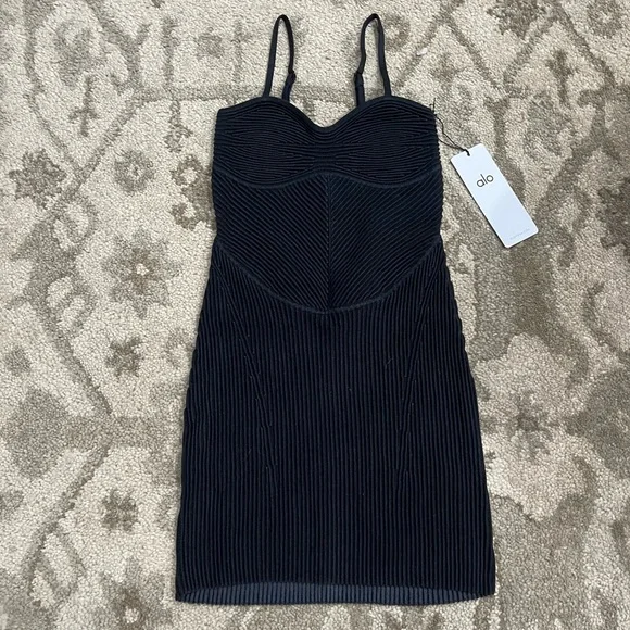 Alo YogaNWT! Denim Knit Mini Dress
